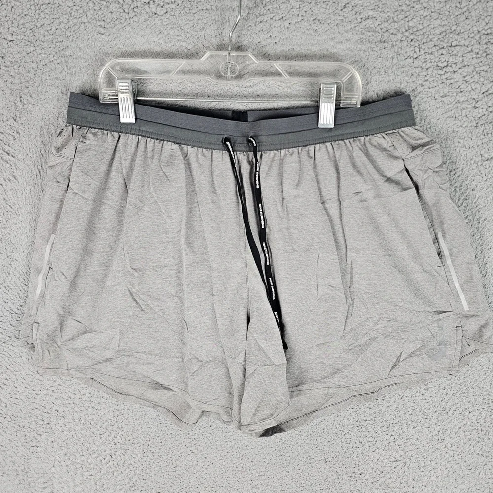 Nike Shorts Mens XL Gray Running Dri-FIT Flex Stride 5 Inch Inseam 28279